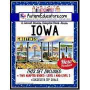 IOWA State Symbols ADAPTED BOOK for Special Education and Autism